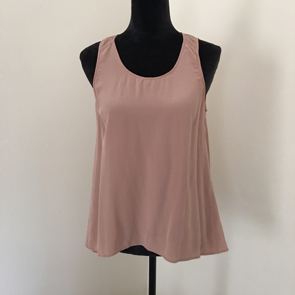 Everlane Beige Tank Top Silk Blouse Size Medium